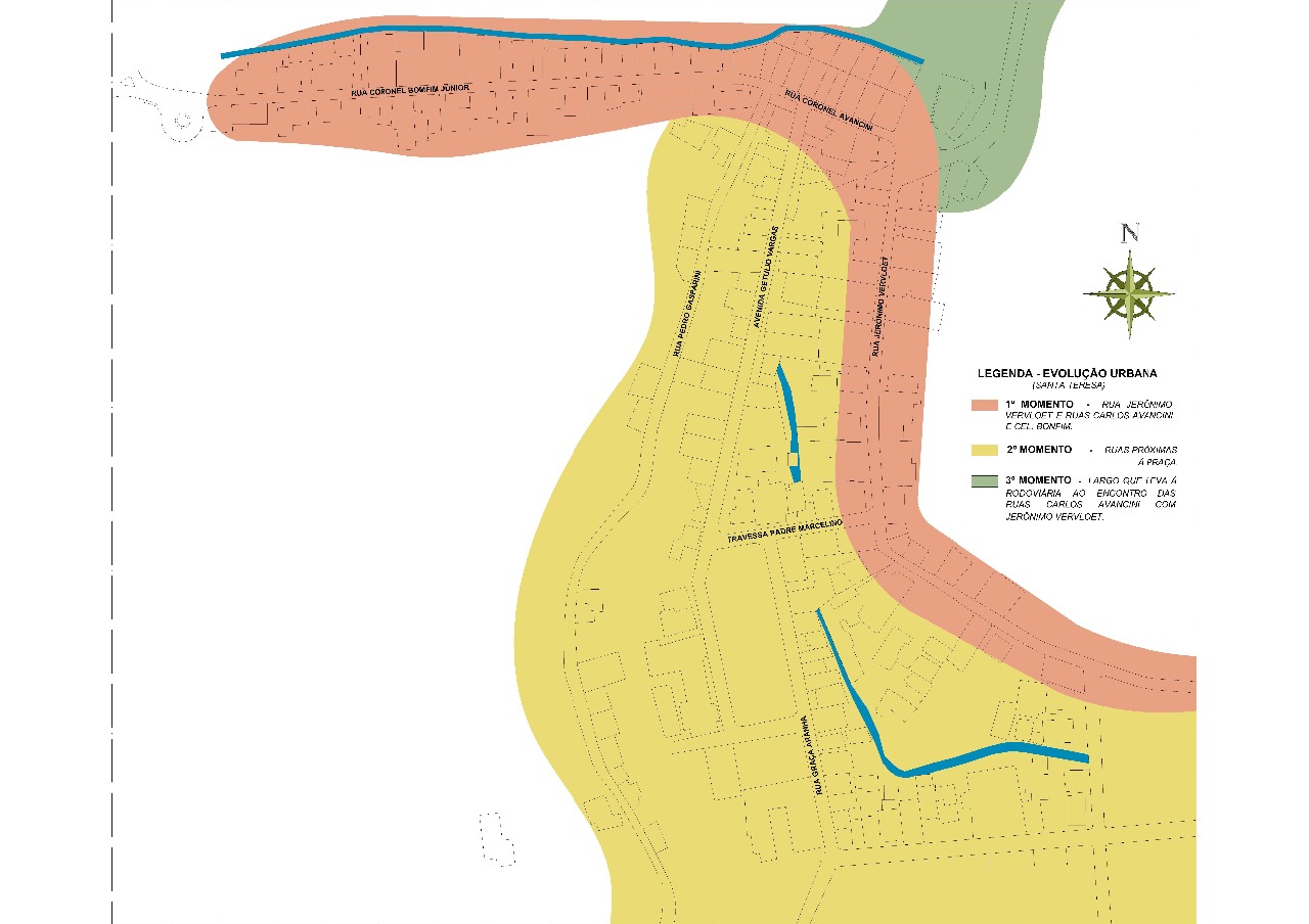 Mapa de Origem e Evolução Urbana